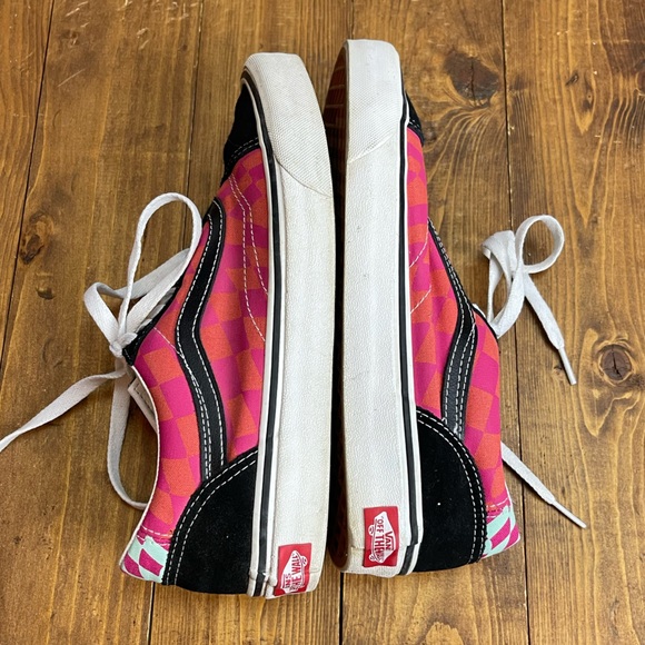 Vans Old Skool twist wrap checked sneakers Womens size 8 - Picture 6 of 8